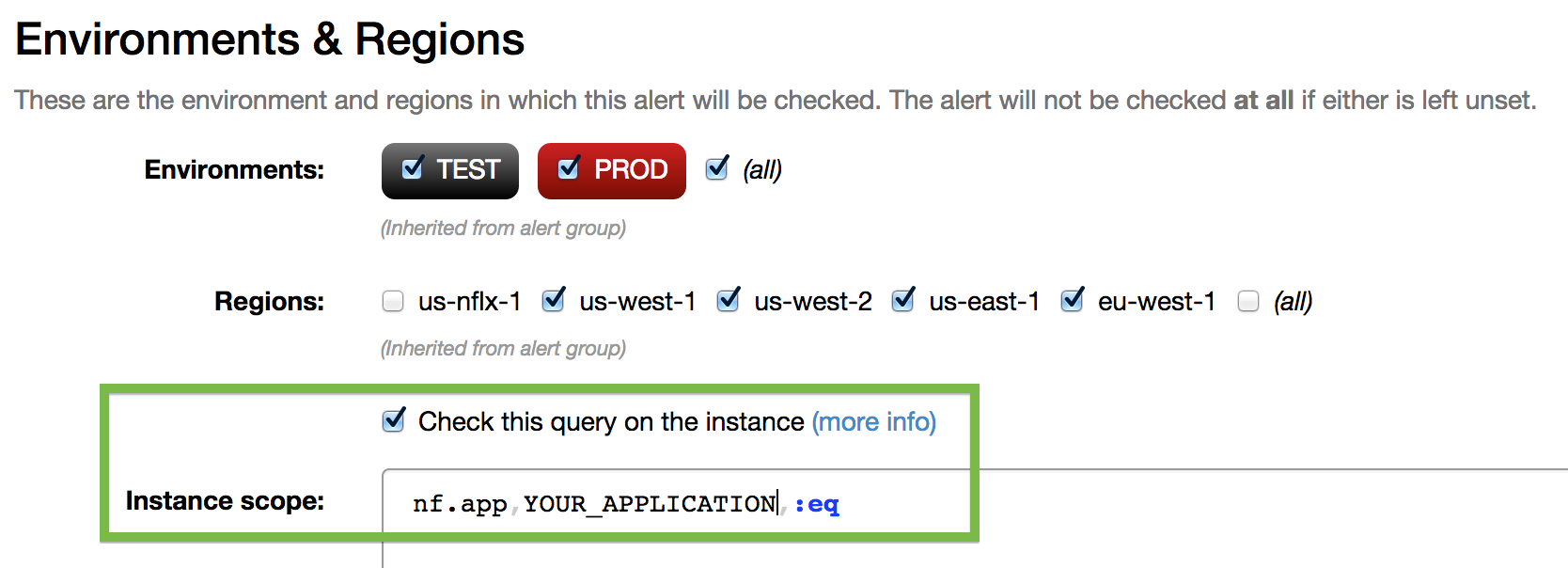 On Instance Alerting